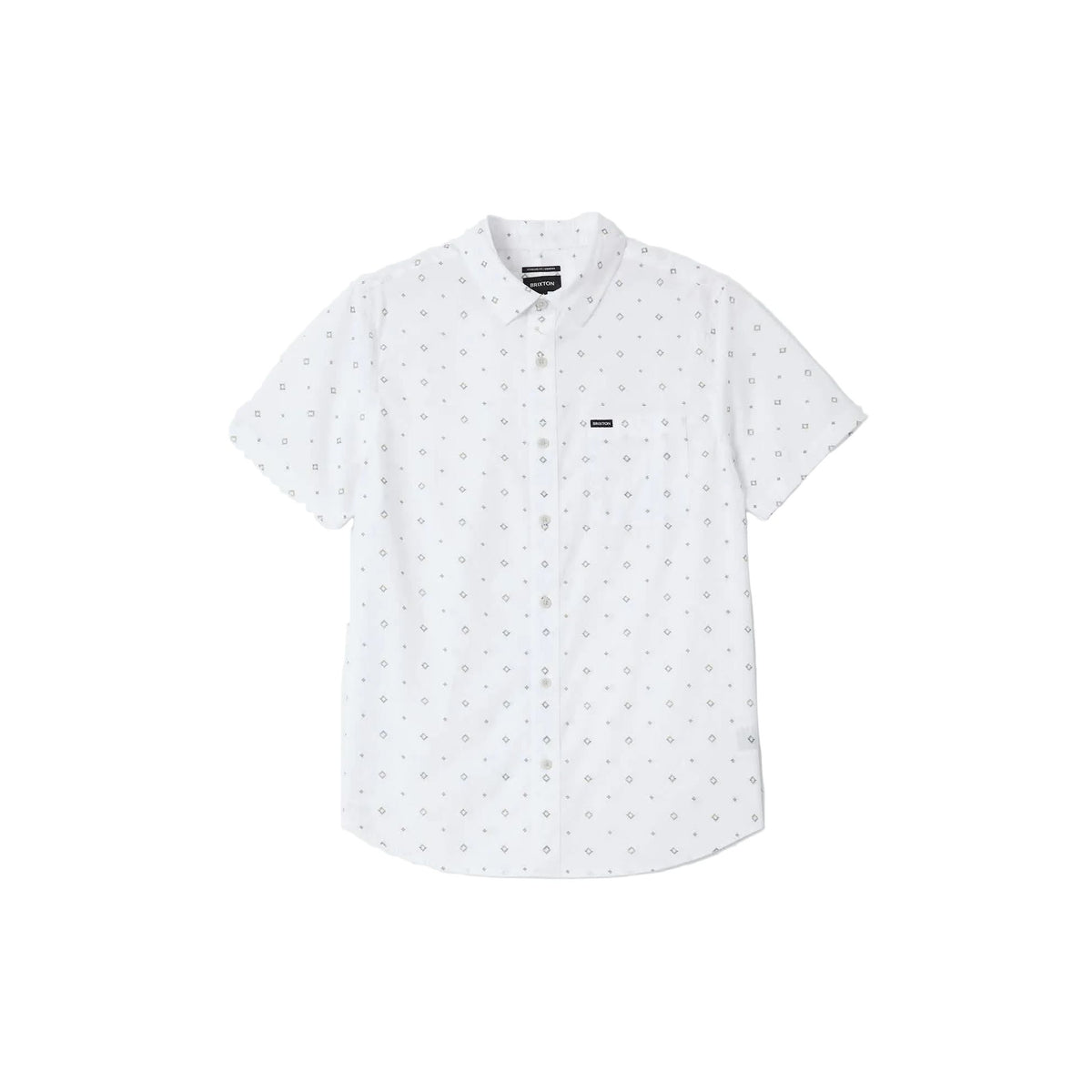 Brixton Charter Print S/S WVN White/GEO