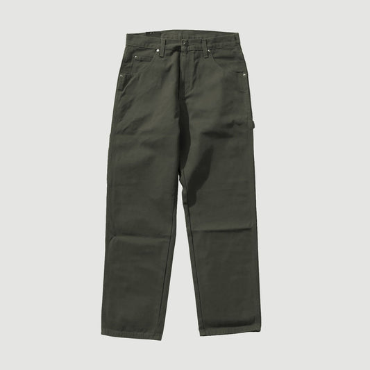 Dickies Relaxed Fit Heavyweight Duck Carpenter Pants Rinsed Moss Green