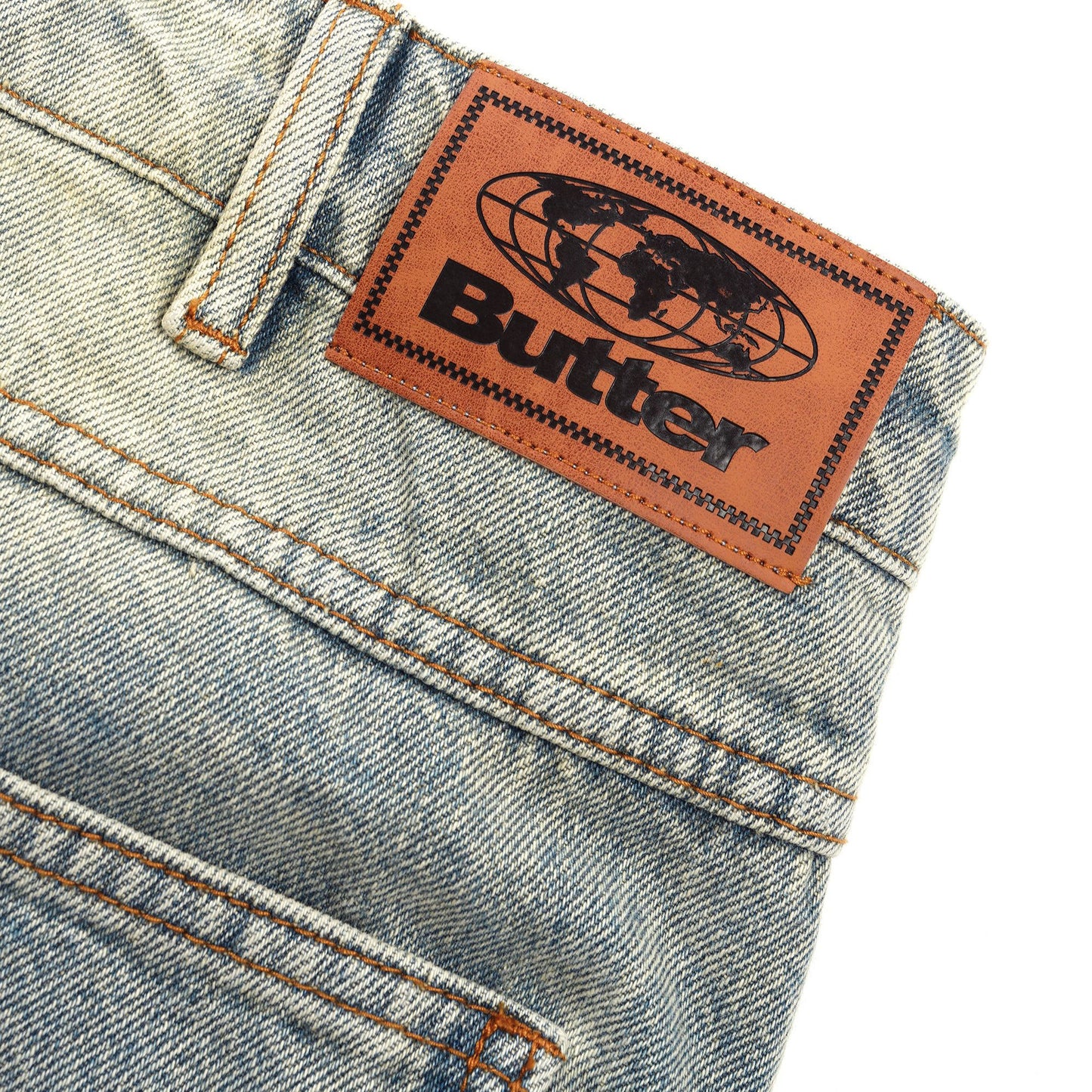 Butter Goods Ace Denim Jeans Distressed Light Blue
