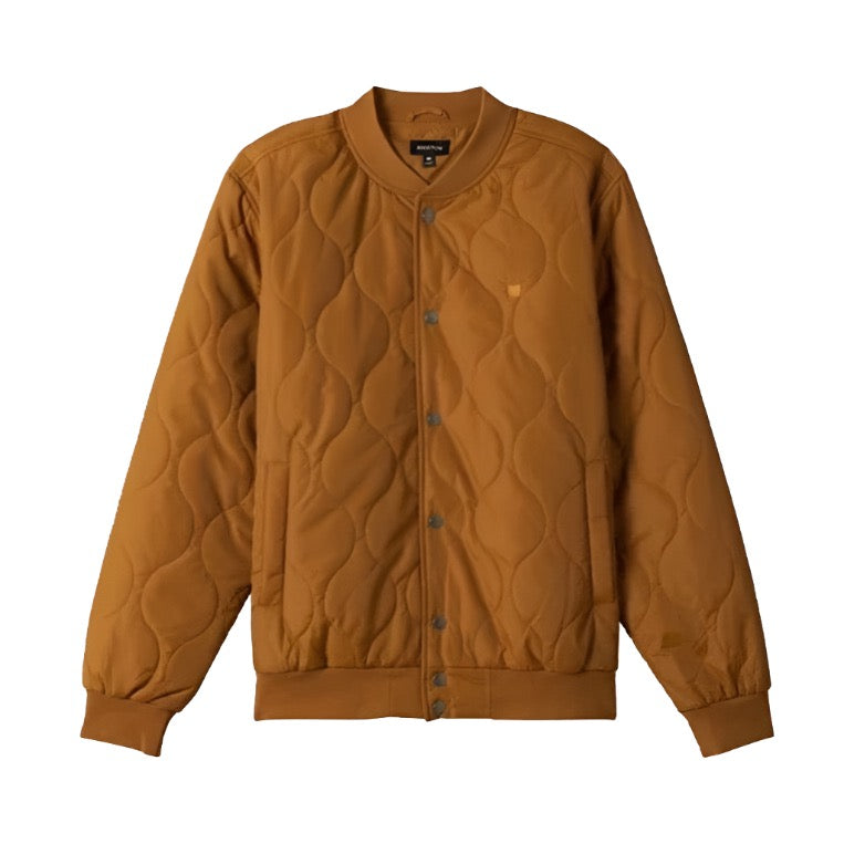 Brixton Dillinger Quilted Bomber Jacket Golden Brown – Brooklyn