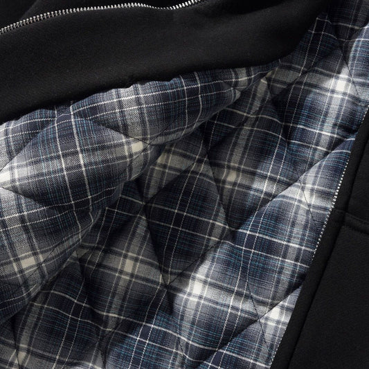 Butter Goods Plaid Line Zip-Thru Hood
