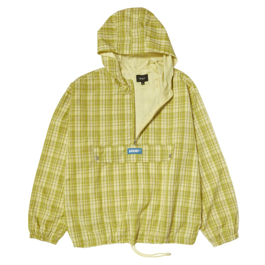 Huf Rivington Plaid Anorak Tarragon