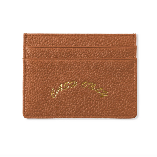 Cash Only Leather Cardholder