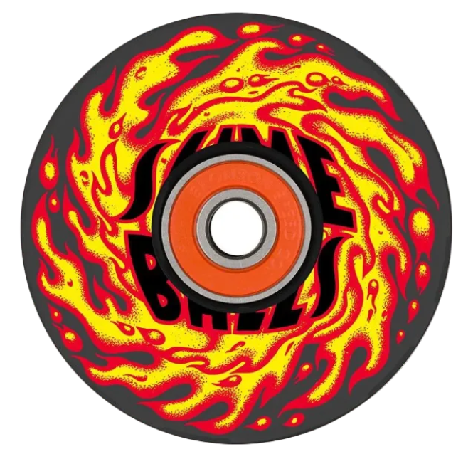 Slime Ball Flame Light Ups 78A 66mm Wheels