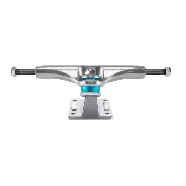 A single skateboard truck shown from above on a white background, with a turquoise blue bushing visible between the metal hardware. The image appears to be a catalog-style product photo with a faint 'Additional images:' caption below.