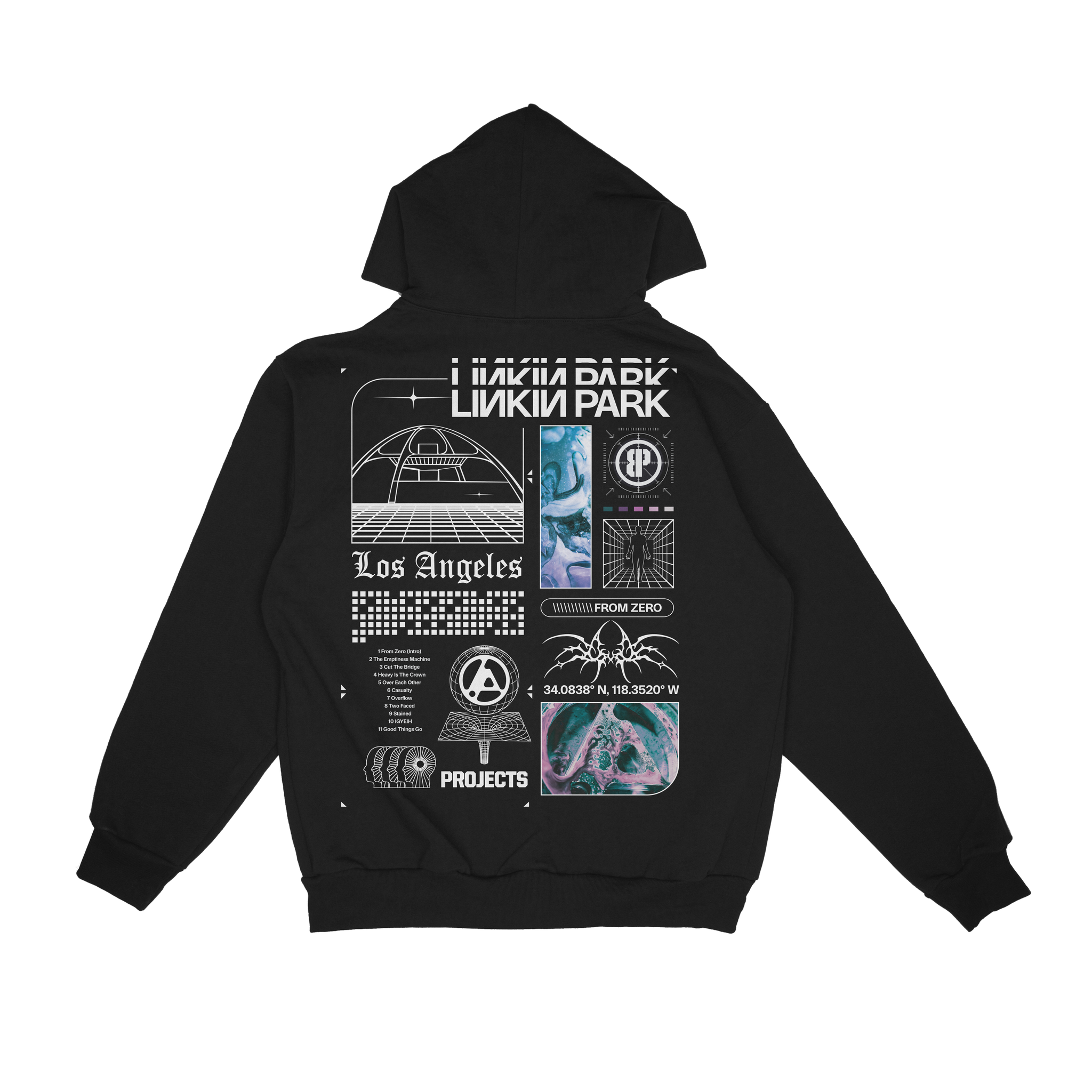 Projects x Linkin Park LA Full Zip Hoodie – Brooklyn Projects Projects x Linkin Park LA Full Zip Hoodie – Brooklyn Projects