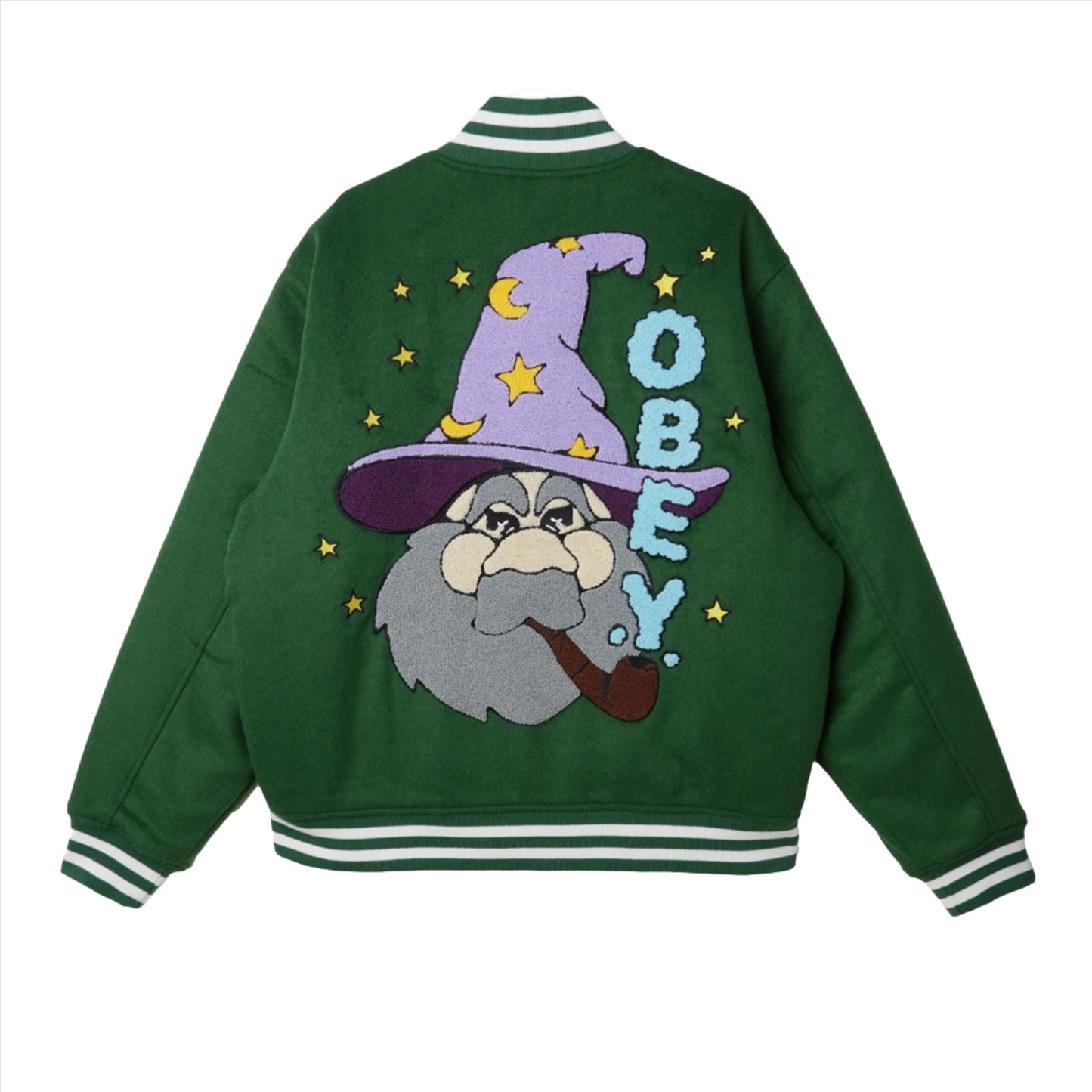 Obey Wizard Varsity Jacket Eden