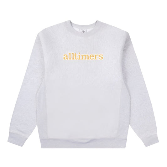 Alltimers Stamped Embroidered Crewneck Heather Grey