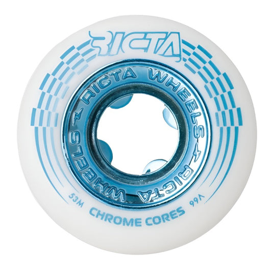 Ricta Chrome Core 99A Wheels White/Teal