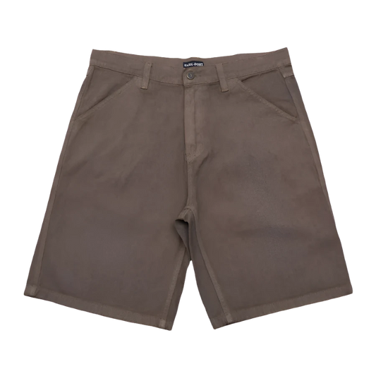 Passport Workers Club Denim Shorts Washed Brown