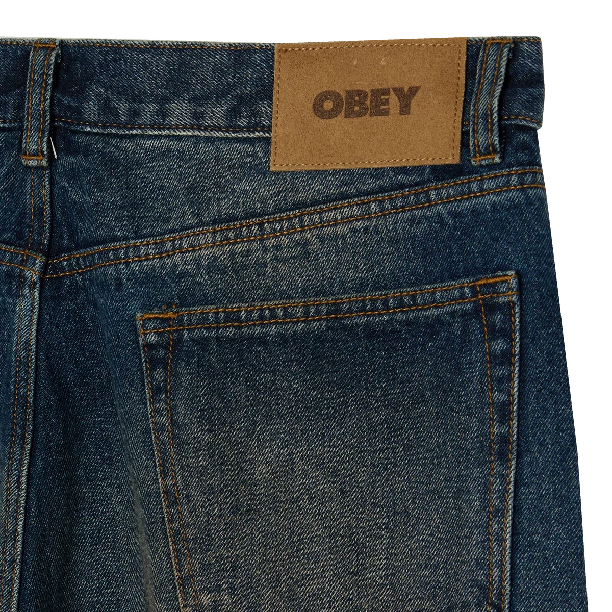 Obey Classic Baggy Denim Oil Stained Indigo Pant