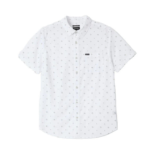 Brixton Charter Print S/S WVN White/GEO