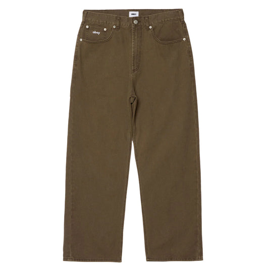 Obey Bigwig Baggy Denim Wren Faded Wash