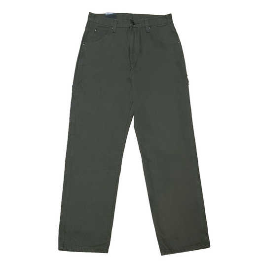 Dickies Heavyweight Duck Carpenter Pants Relaxed Fit Rinsed Moss