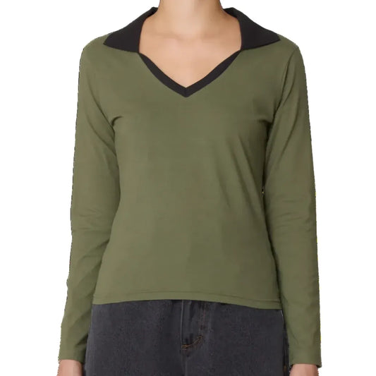 Obey Medea Collared Longsleeve