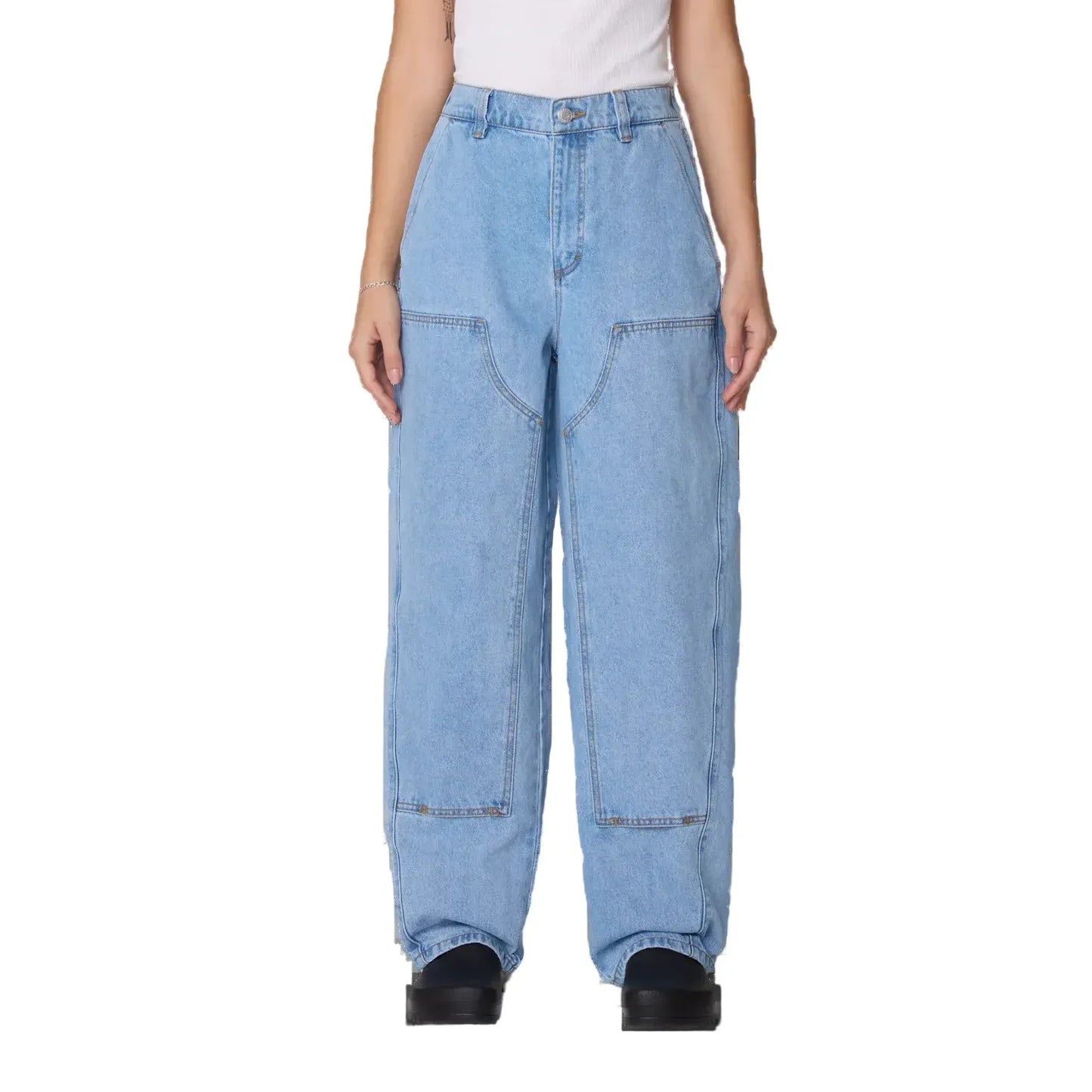 Obey Leah Baggy DBL Knee Denim