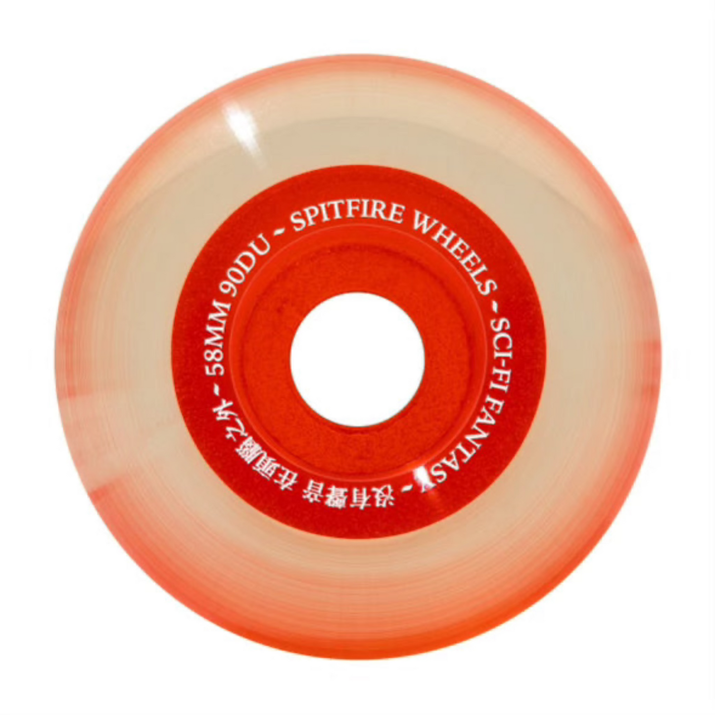 Spitfire 90D Sci-Fi Orange Sapphire 58mm Wheels