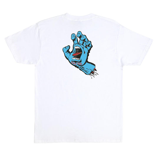 Santa Cruz Screaming Hand Short Sleeve T-Shirt White