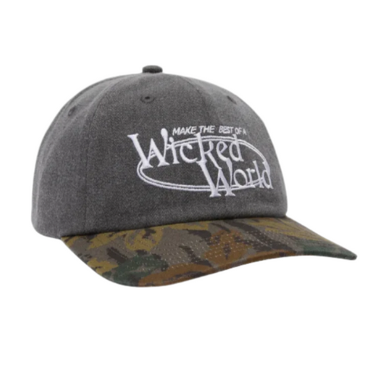 Obey Pigment Wicked World 6 Panel V Pigment Black