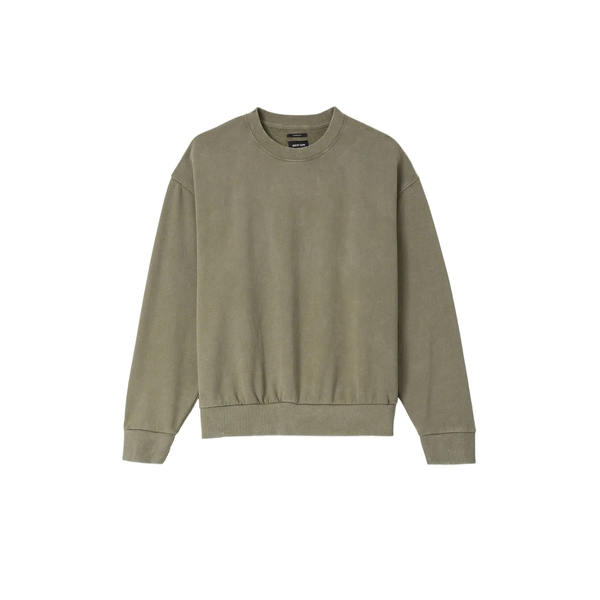 Brixton Baseline Crew Fleece Olive Surplus Vintage Wash
