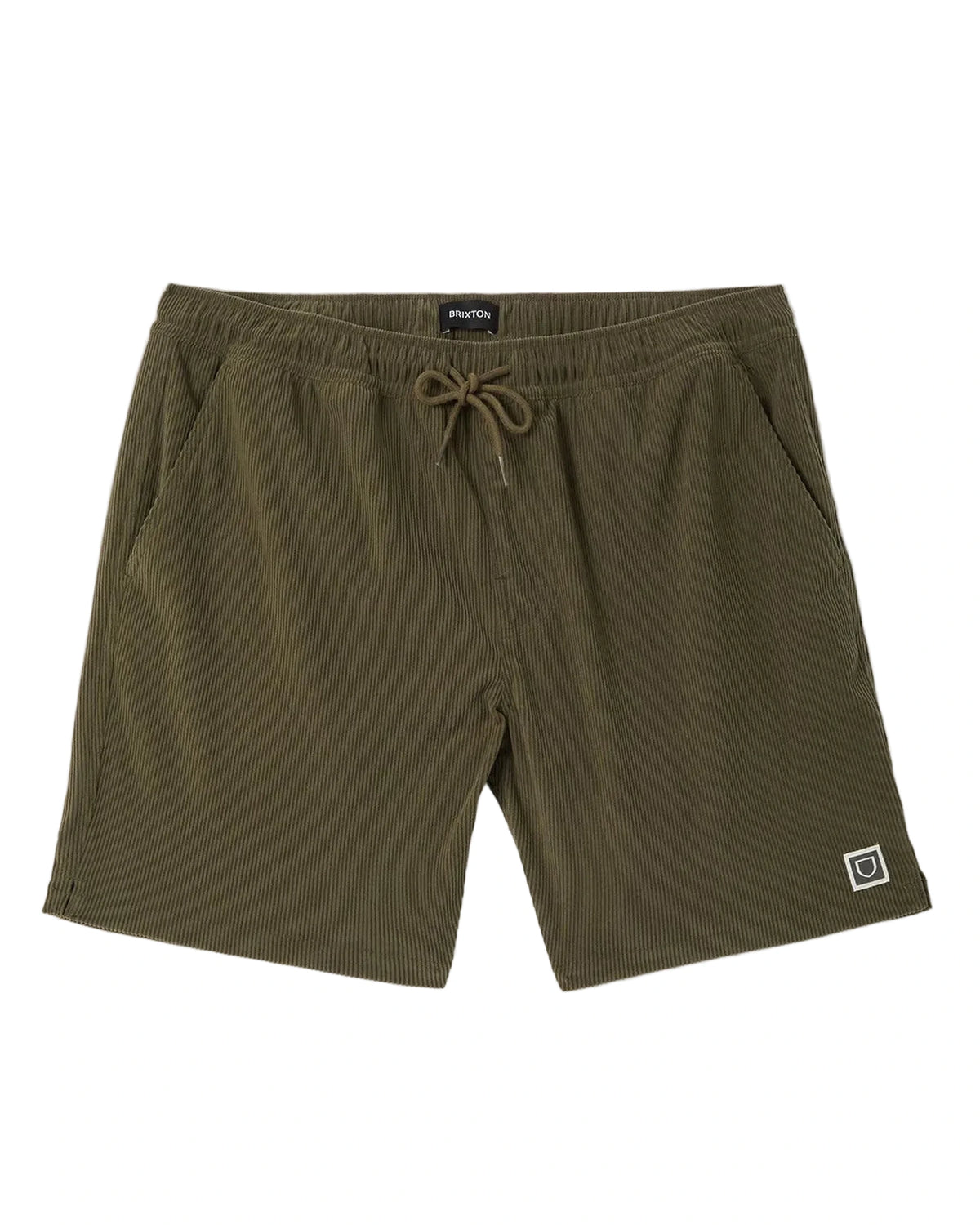 Brixton Everyday Corduroy Shorts Dark Olive