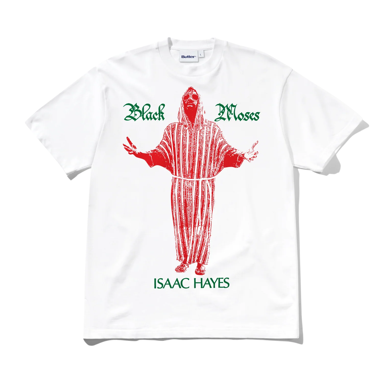 Butter Goods Black Moses Tee White