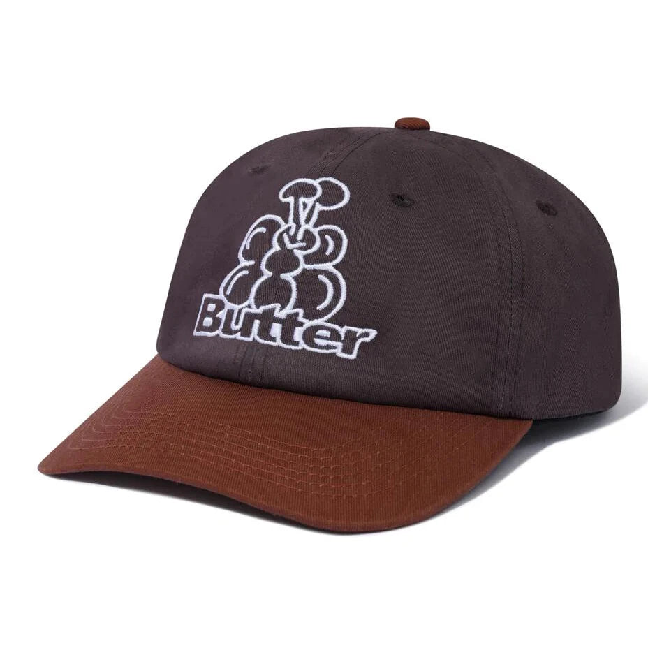 BUTTER BUGS 6 PANEL CAP - REDWOOD / RUST