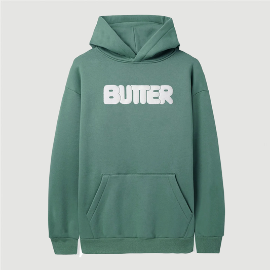 Butter Goods Rounded Logo Pullover Hoodie Jungle Wood