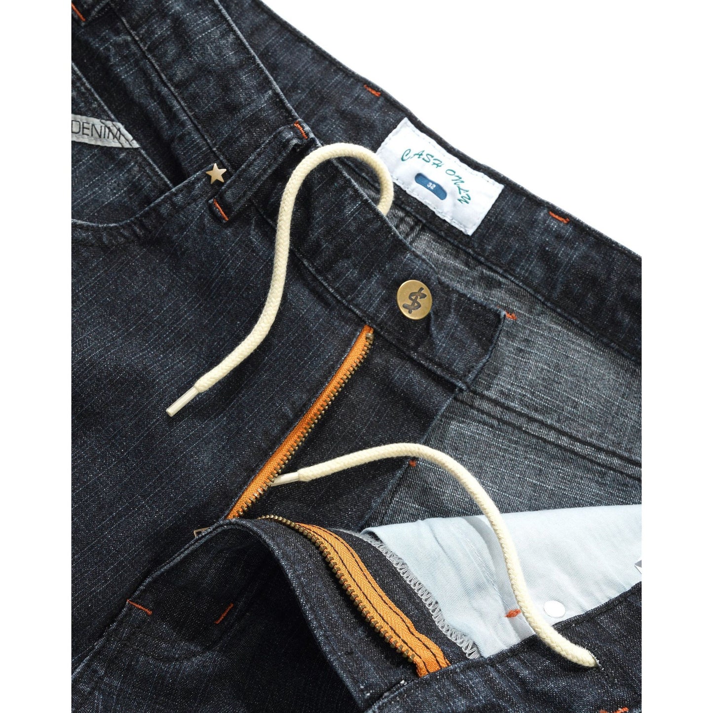 Cash Only Company Denim Jeans Distressed Washed Midnight