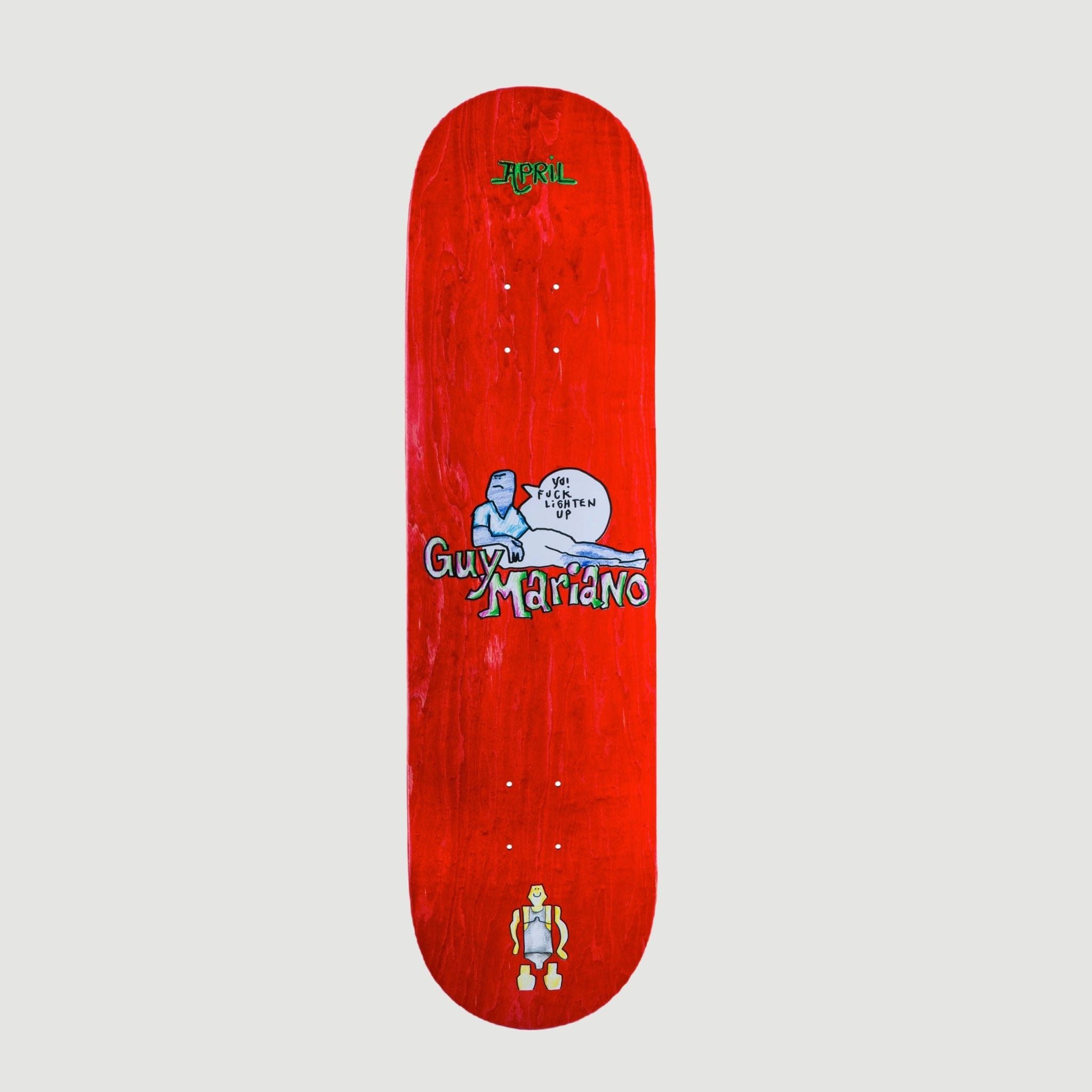 April Skateboards Guy By Gonz Deck 8.5 Red – Brooklyn Projects