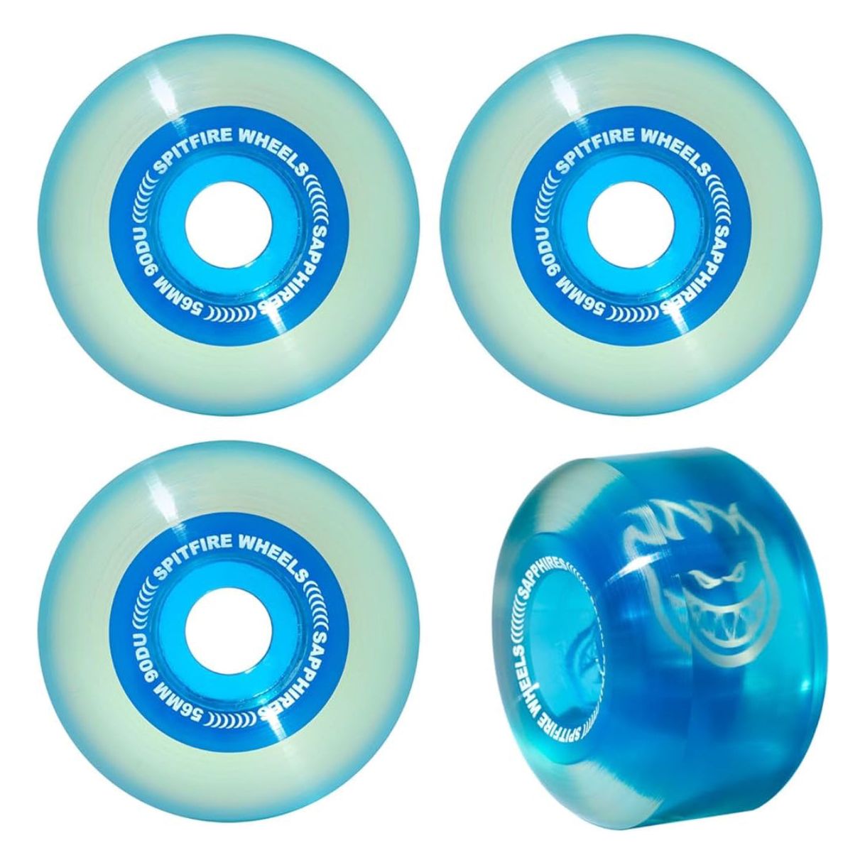 Spitfire 90D Sapphire Clear/Blue 56mm