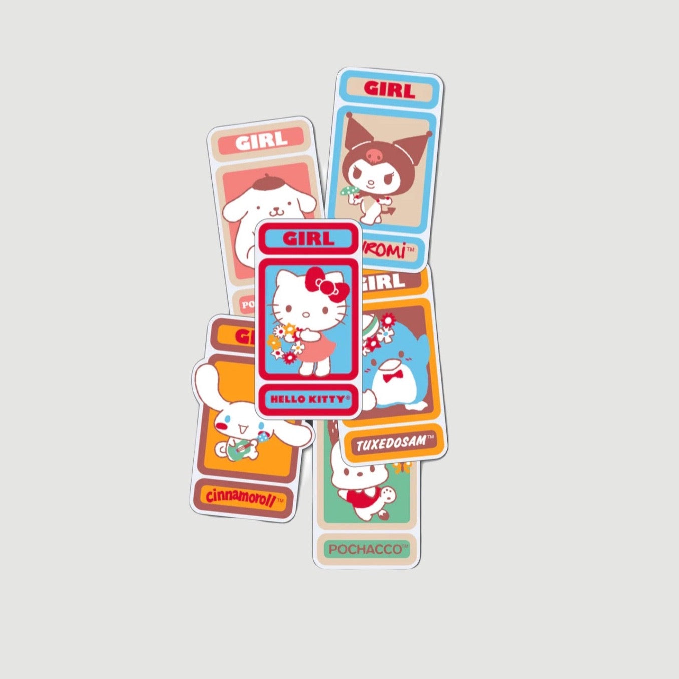 Girl X Hello Kitty And Friends Team Sticker Pack