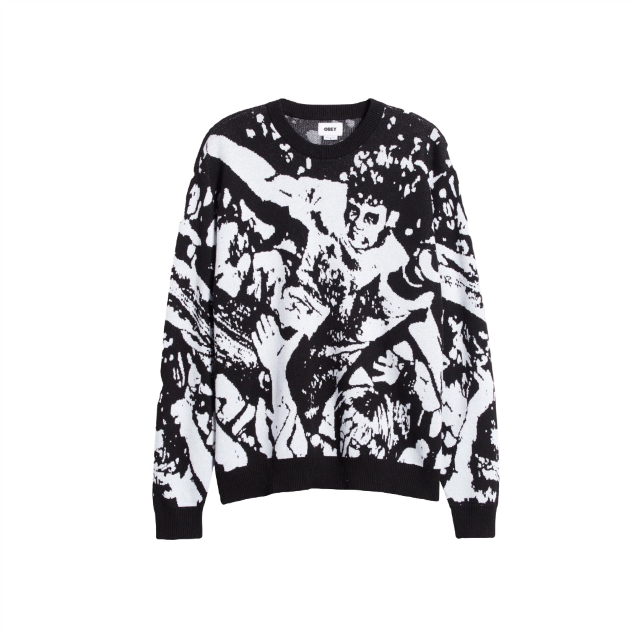 Obey black outlet sweater