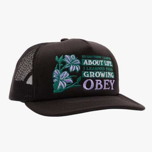 Obey Life Trucker Hat Black
