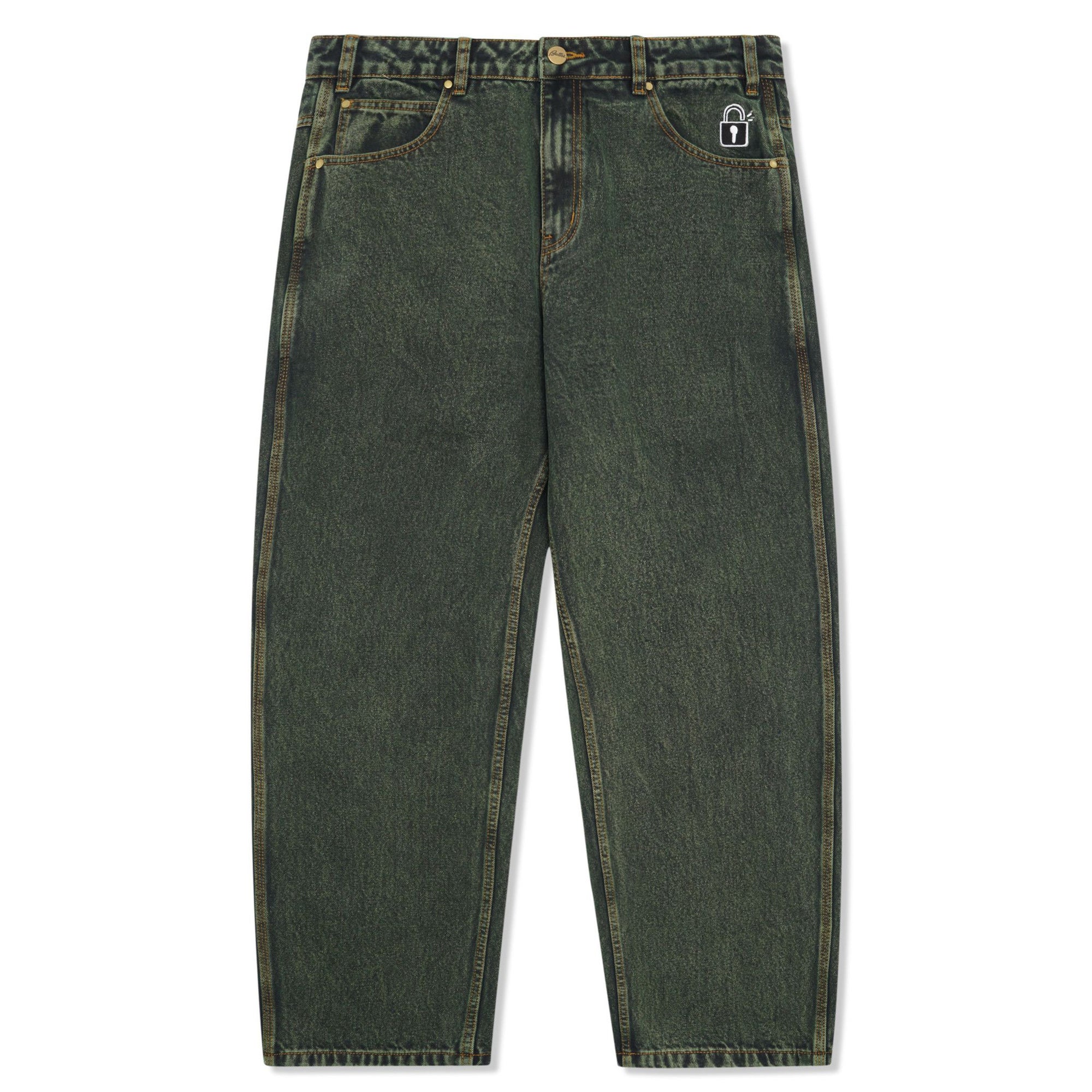 Machine Obet Butter Goods Lock Baggy Denim Jeans Washed Ivy – Brooklyn Projects