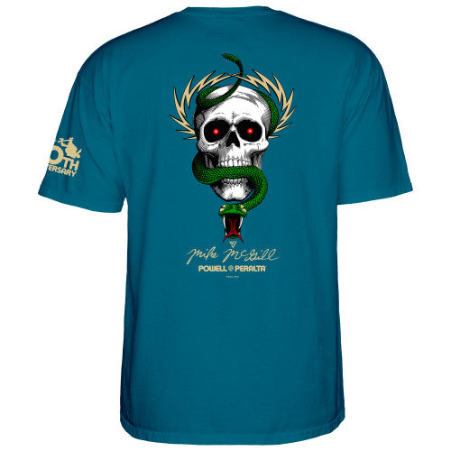 POWELL PERALTA MCGILL "SKULL & SNAKE 40TH ANN OF THE MCTWIST" T-SHIRT