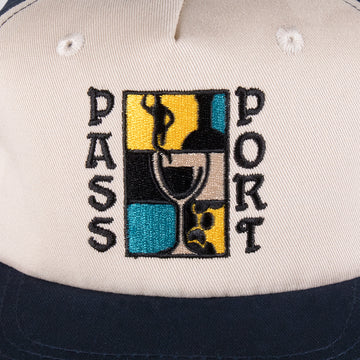 Passport Dine Em' Workers Cap Navy/Off White