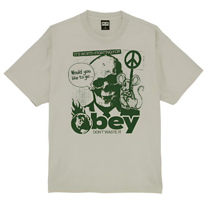 Obey Don't Waste It Silver Grey