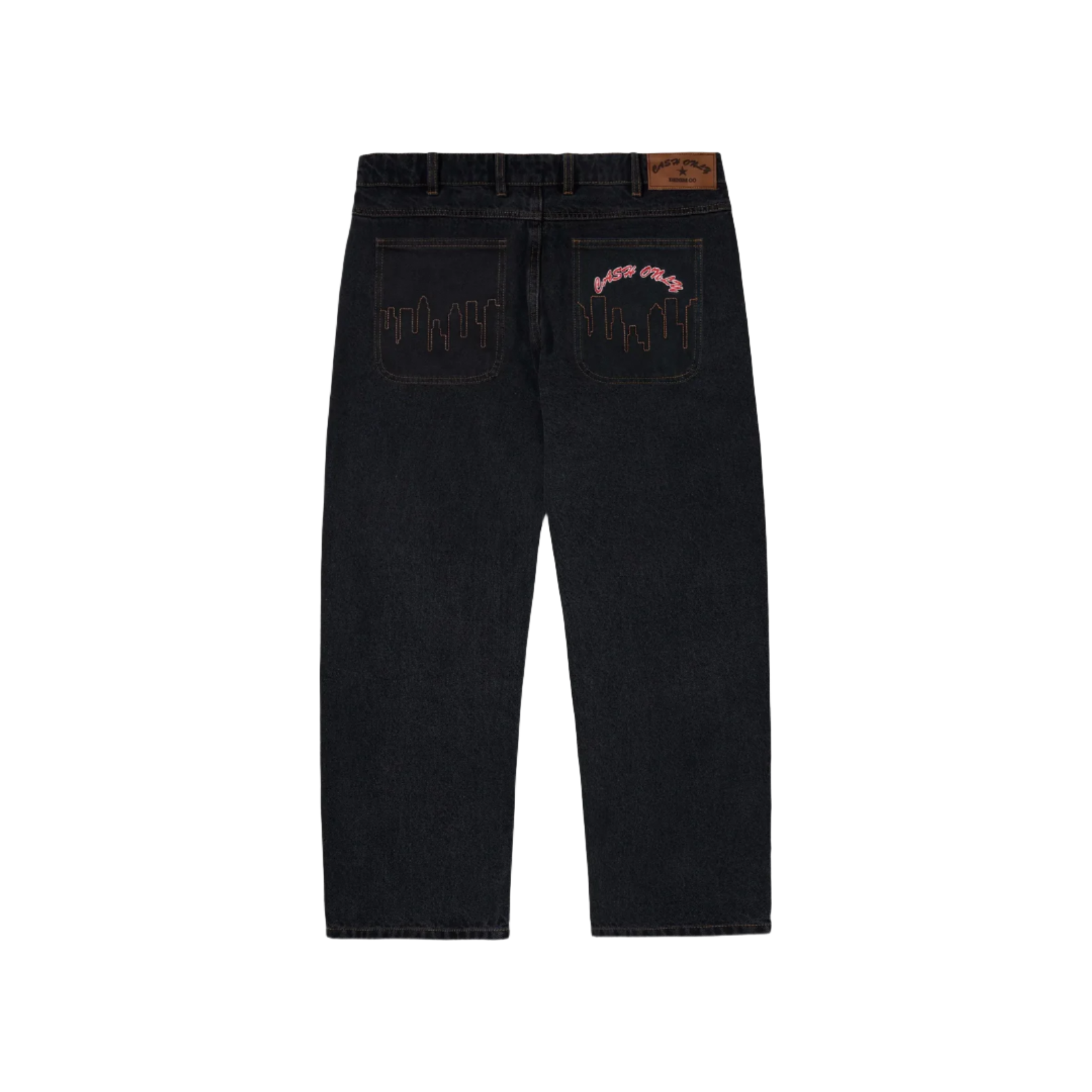 Cash Only Logo baggy Denim Washed Black