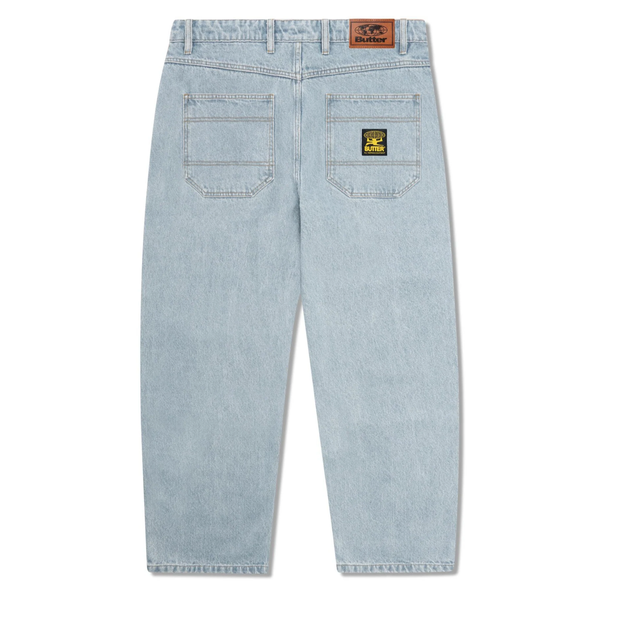 Butter Goods Patch Pocket Denim Jeans Faded Light Blue