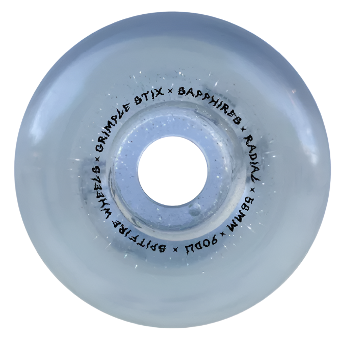 Spitfire x Grimple Stix 90D Sapphire Conical Full GRN 54mm