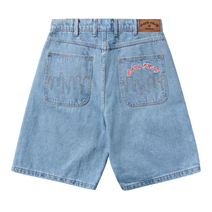 Cash Only Logo Denim Shorts