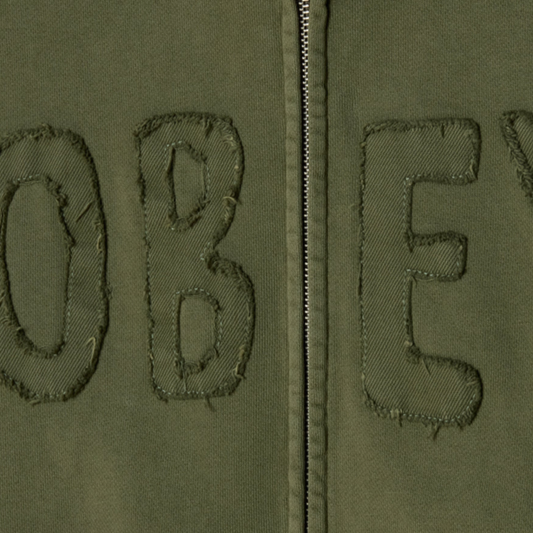 Obey Hybrid Faded Zip Hoodie