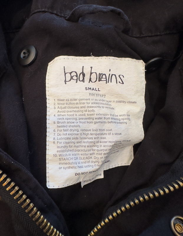 Bad Brains Official Tour Jacket