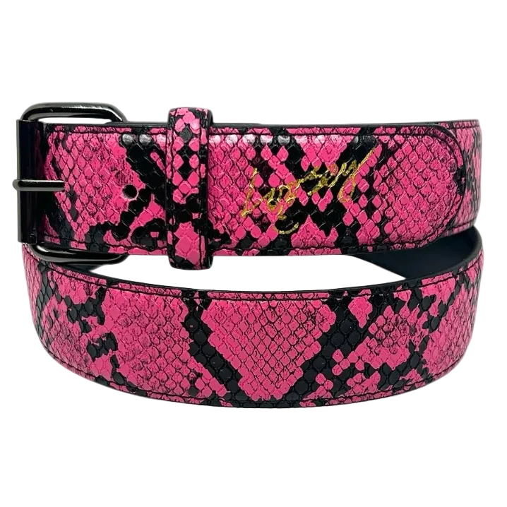 loosey Loves You Pink Slither Belt