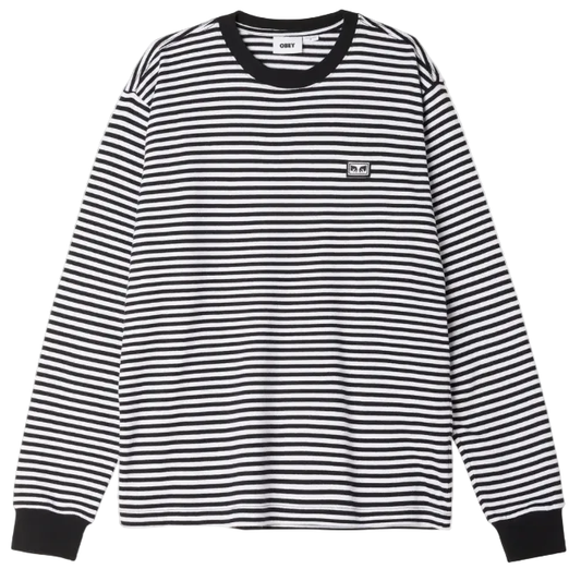 Obey Established Eyes Striped L/S