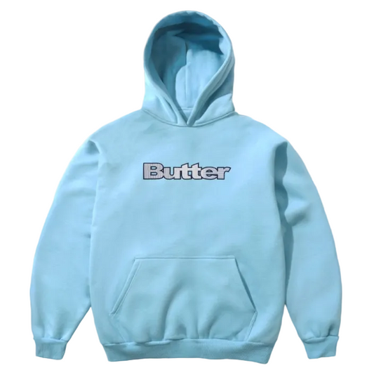 Butter Goods Stripe Logo Applique Pullover Hoodie