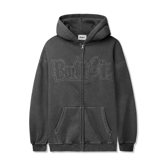 Butter Goods Breakdown Zip-Thru Hood Charcoal