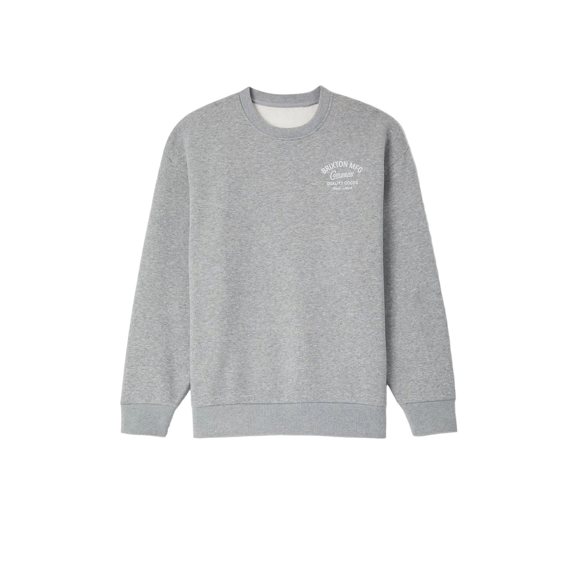 Brixton Straton Crew Heather Grey