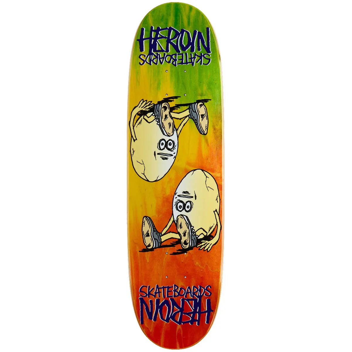 Heroin Skateboards Rainbow Ply Symmetrical Egg Deck 8.75